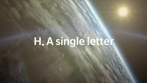 H. A single letter