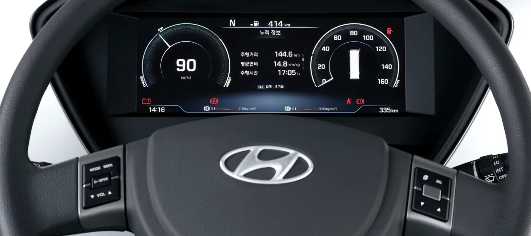 Multi-color LCD Cluster Popup