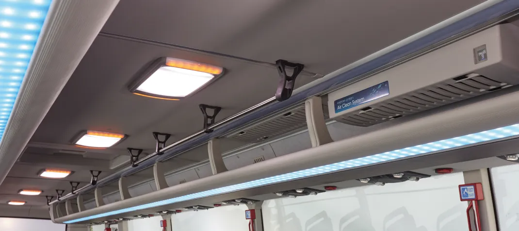 Overhead Luggage Tray and Lighting System Popup