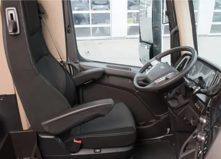 Cockpit of Hyundai XCIENT Fuel Cell Truck